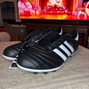 Adidas Copa Mundial Leather Soccer Cleats Black Sz 10.5 Made In Germany 015110